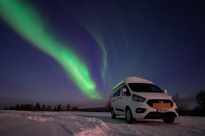 Aurora Hunting by Minivan in Ivalo, Inari or Saariselkä - Late-Night Pickup at 10:00 pm, Then the Hunting Begins