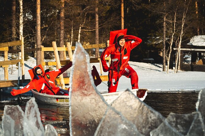 Daytime Arctic Ice-Floating in Rovaniemi, Small-Group - Getting Suited Up: Dry Float Suit Help That Makes It Feel Manageable