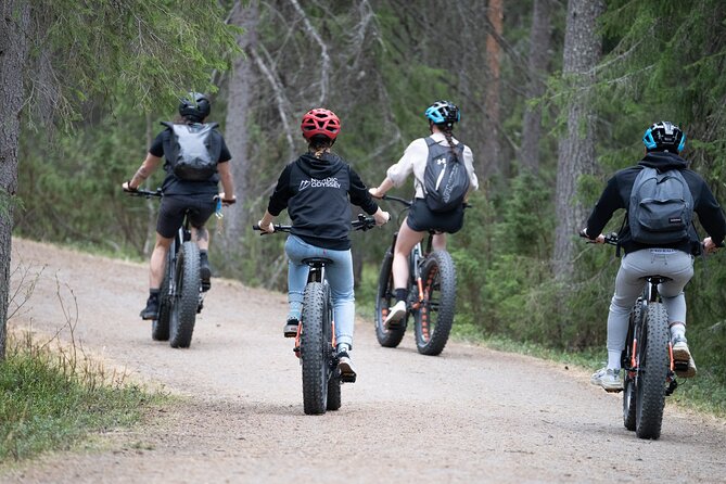 Electric Fatbike Trip to the Reindeer Farm - The 45-minute forest ride to the reindeer farm, what you’ll actually be doing
