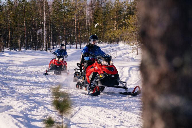 Family Snowmobiling in Rovaniemi, Apukka Resort - The Snowy Forest Ride: The Part Kids Talk About Later