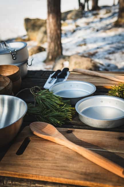 Finnish Traditional Soup Workshop by the Forest (private) - Warm spiced glögi and blueberry juice break