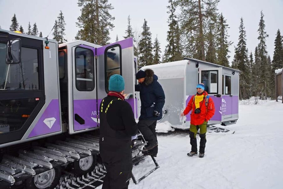 From Rovaniemi: EXCURSION TO THE AMETHYST MINE IN LUOSTO - Rovaniemi pickup, minibus transfer, and the scenic ride to Pyhä Luosto