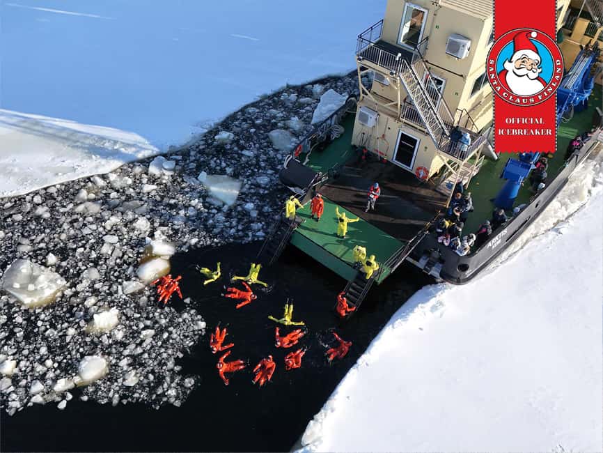 From Rovaniemi: Icebreaker Arktis Cruise with Ice Floating - Boarding Icebreaker Arktis: warm interiors, Arctic views on deck