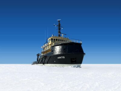 Icebreaker Arktis Cruise with Ice Floating