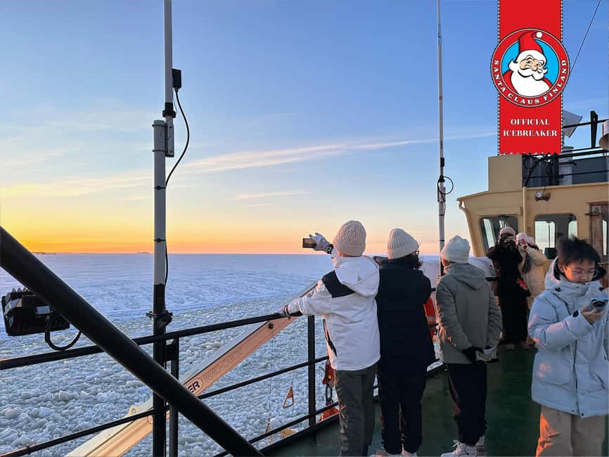 From Rovaniemi: Icebreaker Arktis Cruise with Ice Floating - Food, queues, and the SnowCastle time math