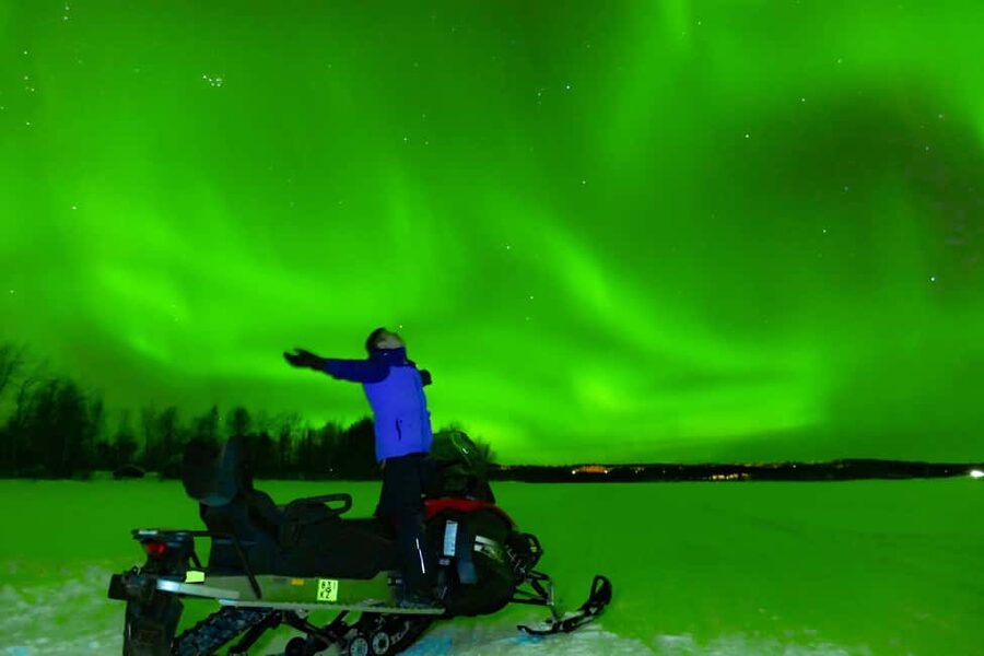 From Rovaniemi: Searching Aurora with Snowmobile - The Ride Back: Why You Should Mentally Plan for the Same Trail