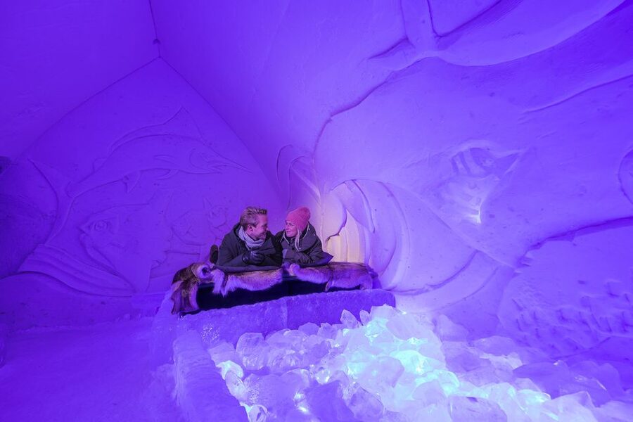From Rovaniemi: SnowHotel Visit with Ice Restaurant Dinner - From Rovaniemi to the Arctic SnowHotel: a short ride into another world