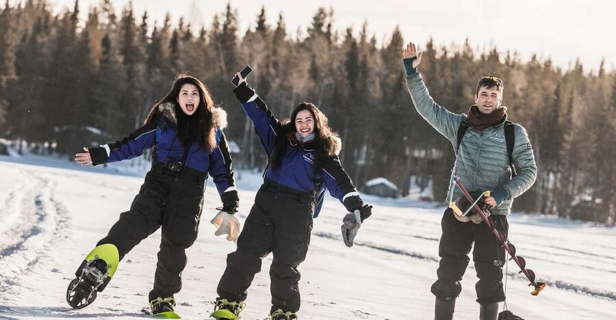 From Rovaniemi: Snowshoeing and Ice Fishing Tour - Fire Without Matches: Lapland Skills That Feel Like a Superpower