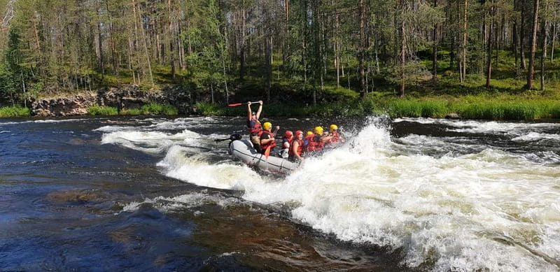 From Ruka: River rafting fun for families - A 3-hour River Kitka rafting run that feels made for families