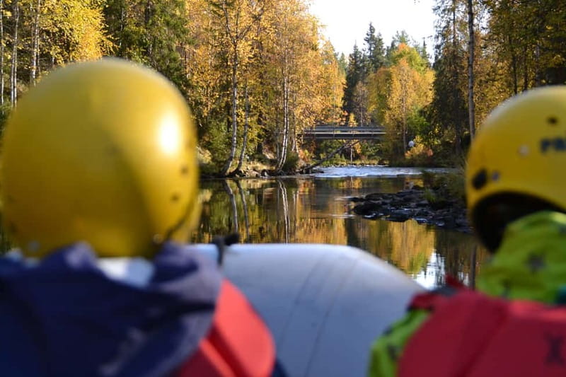From Ruka: River rafting fun for families - Two safety briefings, then you paddle for real