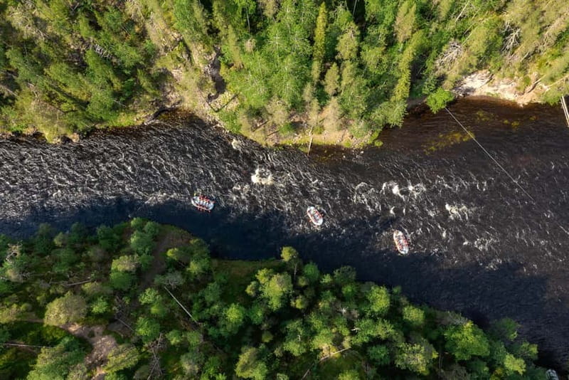 From Ruka: River rafting fun for families - How pickup and drop-off work around Ruka