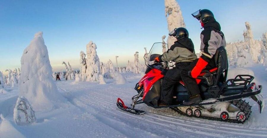 From Sirkka: Lapland Snowmobile Safari in Levi - Pickup to Safety Briefing in Levi, What Happens First