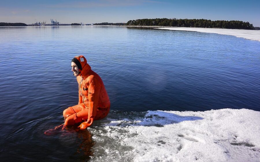 Helsinki: Arctic Ice Experience with Lunch - Ice Rafts, Survival Suits, and the Optional Cold-Water Swim