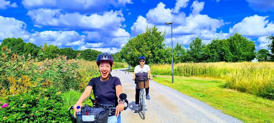 Helsinki: Bike or E-Bike Tour, BBQ, Sauna, Parks, and Forest - BBQ in the park: veg-makkara and Finnish flavors you can actually taste