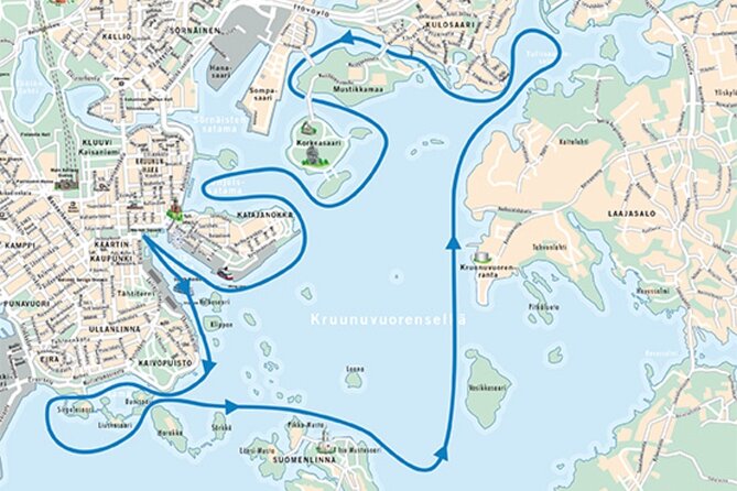 Helsinki City Highlights Cruise - The Route in Order: From Old Market Hall to Korkeasaari