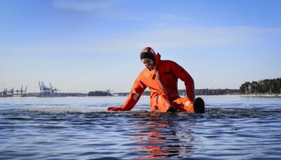 Floating Experience in a Survival Suit
