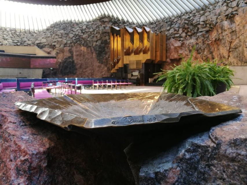 Helsinki: Temppeliaukio Church Entrance Ticket - Temppeliaukio Church in Helsinki: granite walls, copper ceiling, and year-round daylight