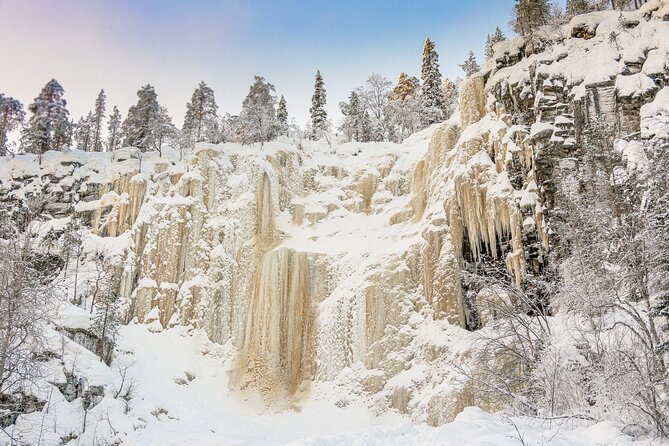 Hike to Frozen Waterfalls of Korouoma Including BBQ Lunch from Rovaniemi - Pickup, meeting spot, and timing in the real world