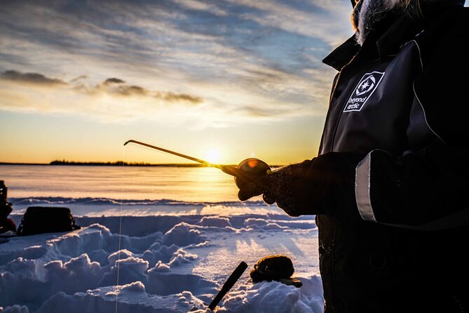 Ice Fishing on a Frozen Lake in Levi - 11:00 departure and pickup around central Levi