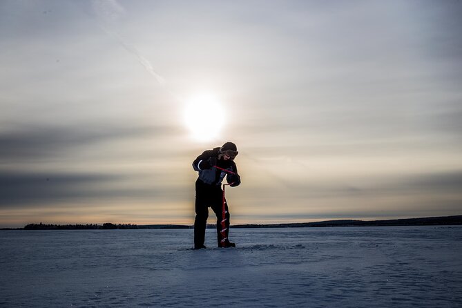 Ice Fishing on a Frozen Lake in Levi - Edited photos after the tour, with a password