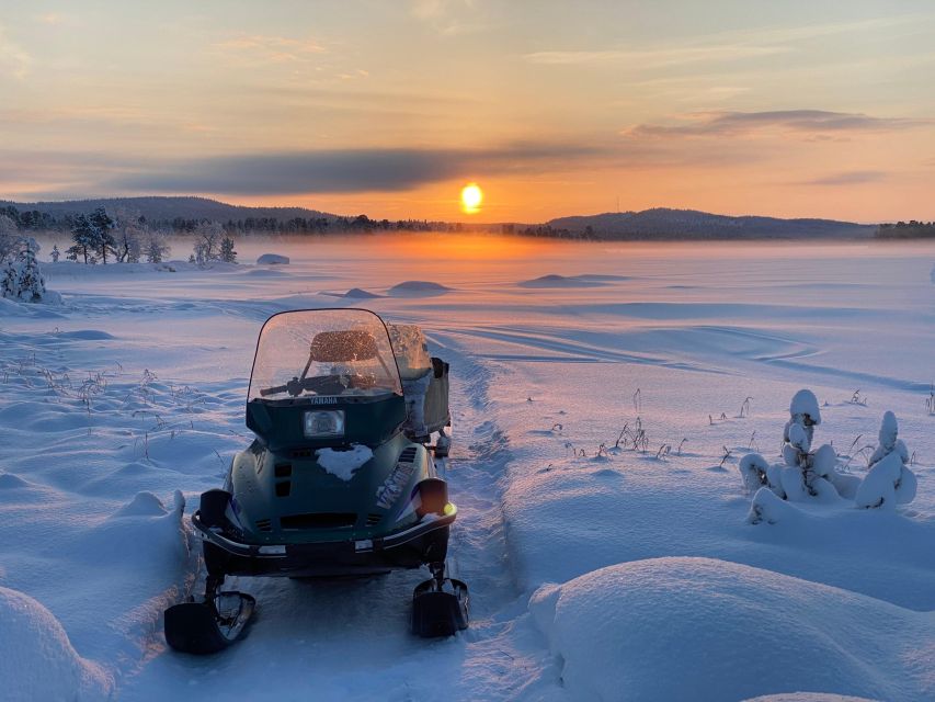 Icefishing and tasting in Lake Inari - Sitting Warm on Reindeer Fur, Then Fire-Cooked Fish Tasting