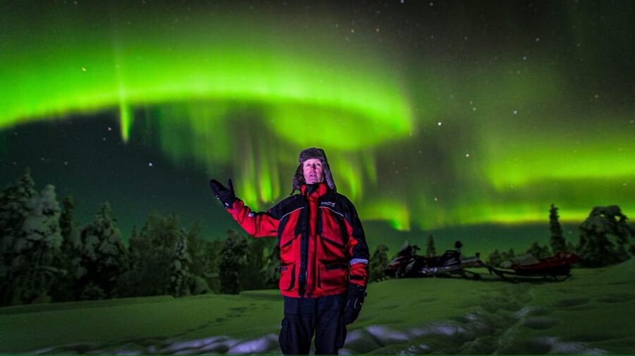Inari: Northern Lights Hunt Snowmobile Safari - Northern Lights and Snowmobile Riding, Done in Real Lapland Darkness