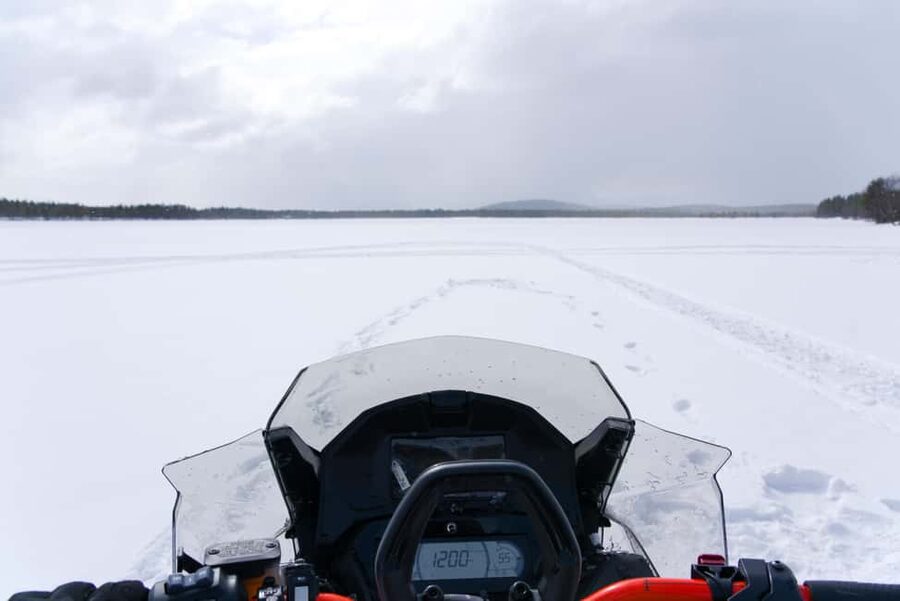 Levi: 2.5-Hour Snowmobile Safari (option to buy 360 video) - 360 video option: how the action camera part works