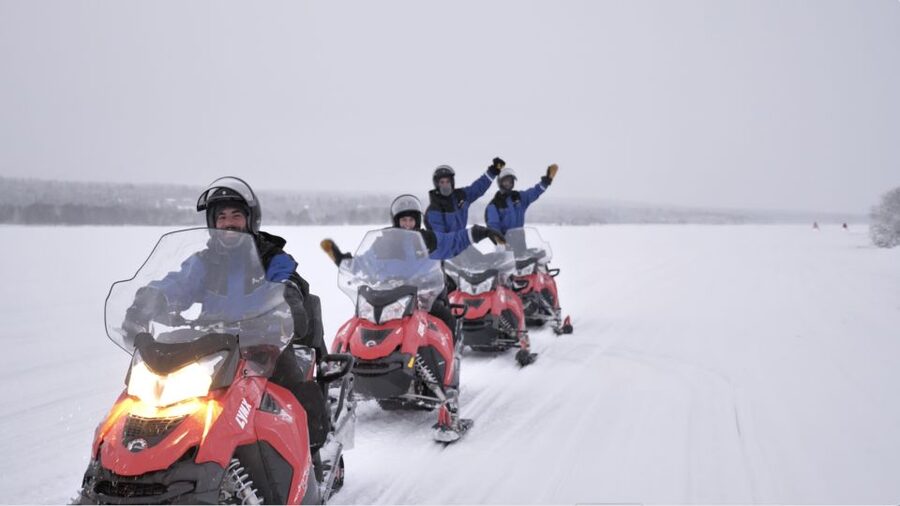 Levi: 3 Hour Snowmobile Safari Around Levi with Coffee Break - Midway coffee break in a Lappish café or Lapp tent