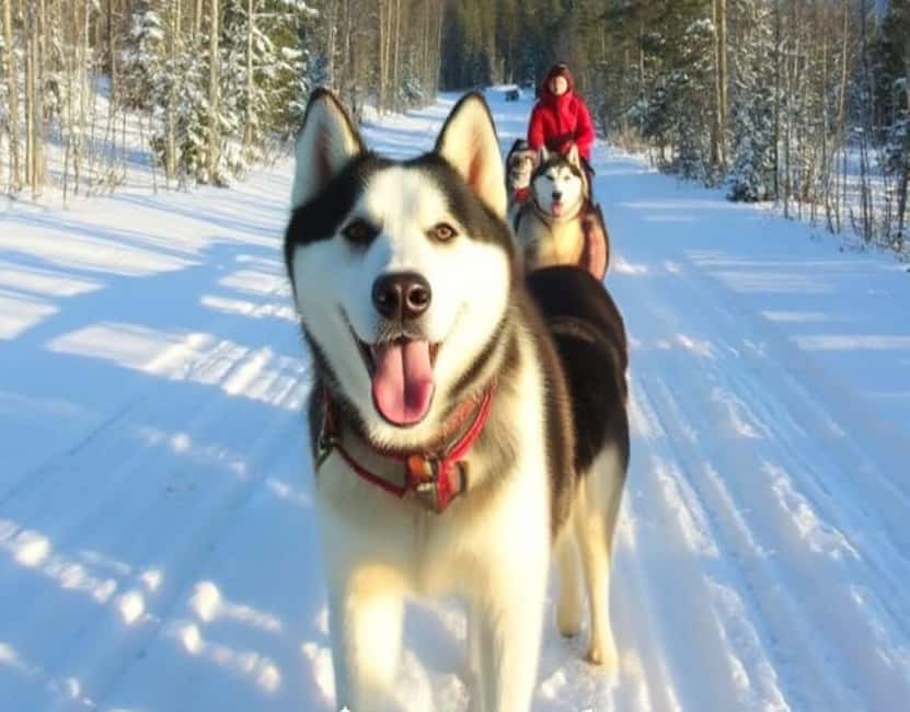 Levi: 5 Km Husky Sledding Ride in Levi - Burger King Levi pickup and the short van ride to Rautusjärvi