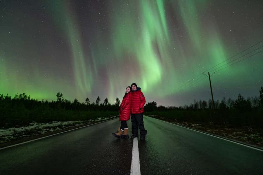 Levi: Best & Original Northern Lights Hunting & photography - From Beyond Arctic Levi pickup to your first night stop near Sirkka
