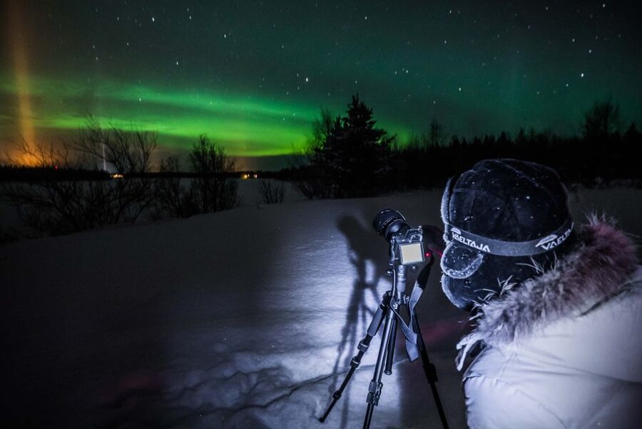 Levi: Best & Original Northern Lights Hunting & photography - If the aurora does not show: night photography stays on the menu
