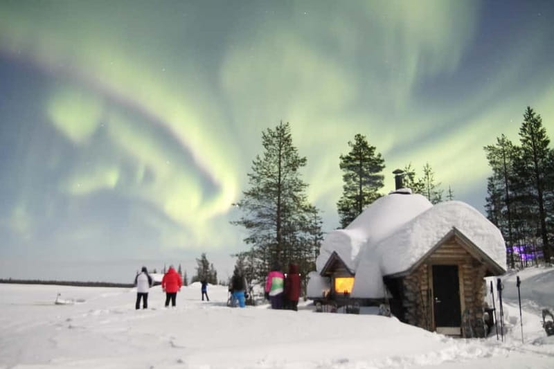 Levi: Evening Snowshoe Walk Under Northern Sky - Putting on snowshoes: what the Arctic trail feels like