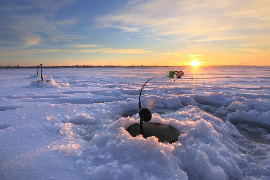 Levi: Ice Fishing by Snowmobile - Across the snowy fields: what the snowmobile ride is really for