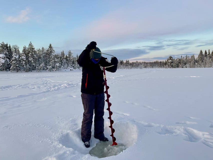 Levi: Ice Fishing Trip in a small group - Drilling Your Fishing Hole: The Skill You Actually Take Home