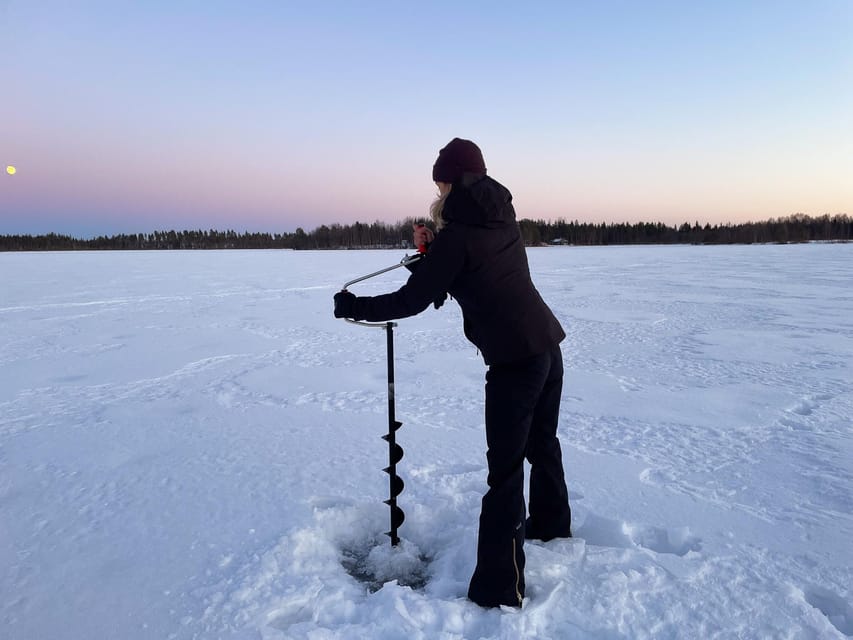 Levi: Ice Fishing Trip in a small group - Perch Fishing: How to Think About Bites Through the Ice