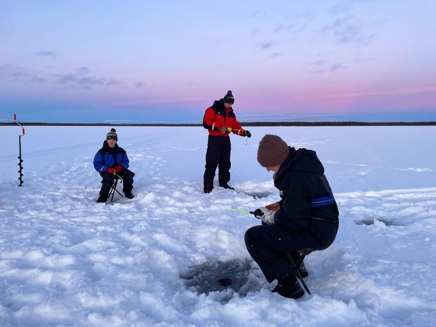 Levi: Ice Fishing Trip in a small group - Meeting at Myllyjoentie 2, Then a Quick Trip Out to the Ice
