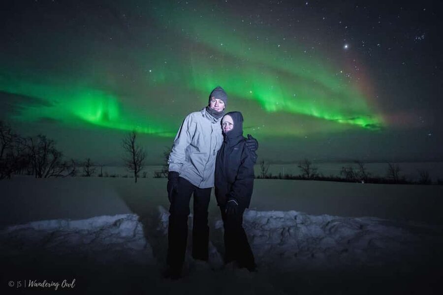 LEVI Night Star Walk on Snowshoes (ALL INCLUDED) - Northern Lights time: patience, tripod options, and photo help