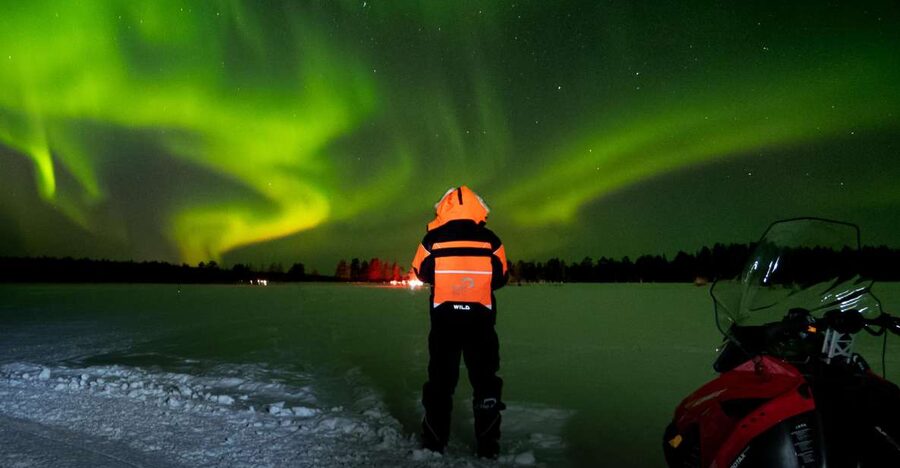 Levi: Northern Lights Snowmobile Tour with Snacks and Drinks - What This Levi Night Snowmobile Tour Feels Like at 10,000 Feet Above Bored