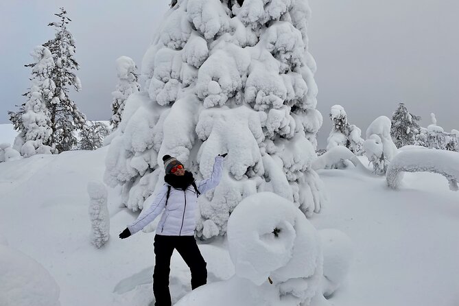 Levi: Snowshoeing adventure in the National Park - The cozy hut lunch: grilled sausages, snacks, campfire warmth, and coffee