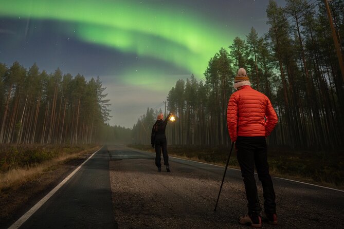 Northern Light Hunt with Photography from Rovaniemi - From Poromiehentie pickup to first sky scan in Rovaniemi