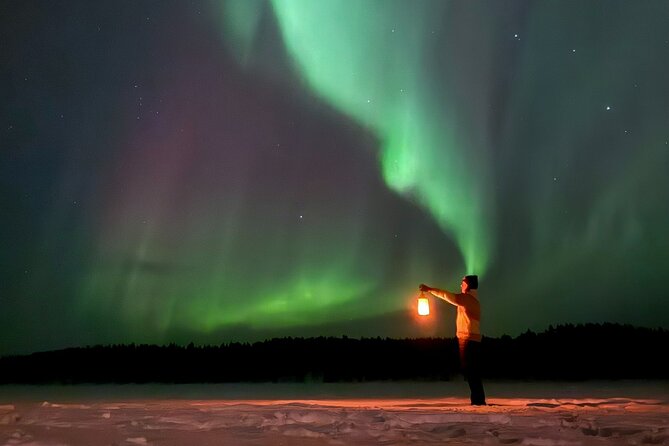 Northern Lights Adventure in the Wild with Campfire Treats - The family cabin warm-up: fireplace food, myths, and local Lapland talk