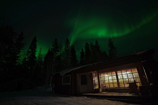 Northern Lights Hunting in Lappish old cottage - The guide’s aurora approach: science, legends, and smart photo help when the lights are faint