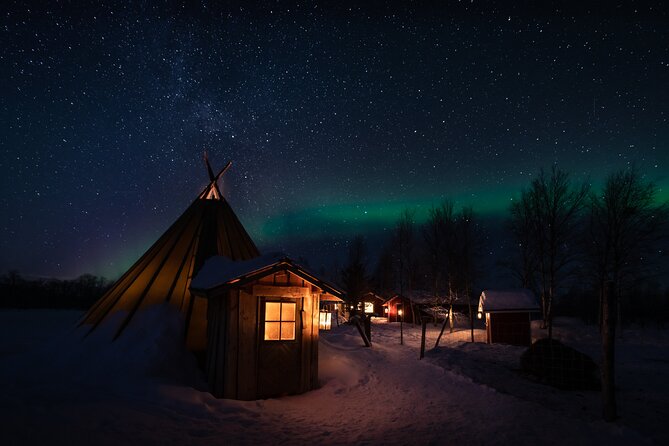 Northern lights tour to Lake Inari from Ivalo, Reindeers & Dinner - Reindeer hide, feeding, and expectations for the ride