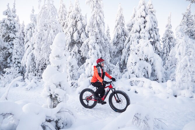 Private Electric Fat Bike Winter Tour in Rovaniemi - Lumberjack’s Candle Bridge stop for photos and easy momentum