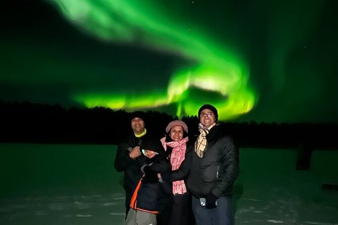 Private Northern Lights Expedition by Lapland's Experienced Team - Stop in Rovaniemi: how the guide hunts the aurora and helps your photos