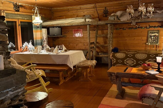 Private Traditional Sauna, Ice Dip and Dinner in the Wilderness - Northern Lights chance: when the timing works