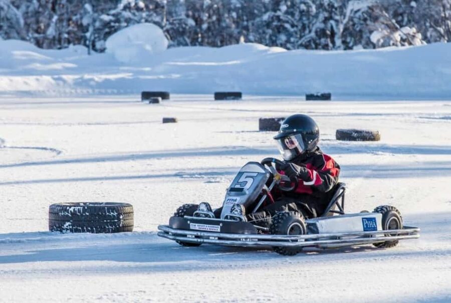 Pyhätunturi: Ice Karting Race Experience - Karts on ice: what changes with studded tires