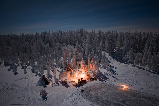 Ranua Lupland Aurora Activity Park – After Dark Adventure - Sauna, icy plunge, and cozy fire breaks