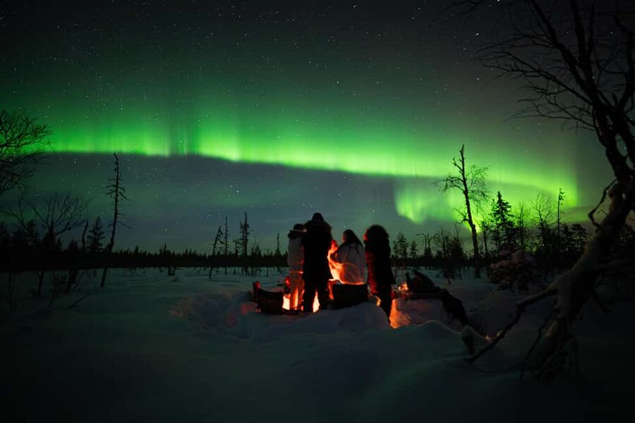 Ranua: Northern Lights tour with Campfire Meal & Pro Camera - Campfire Finnish meal: more than a snack break