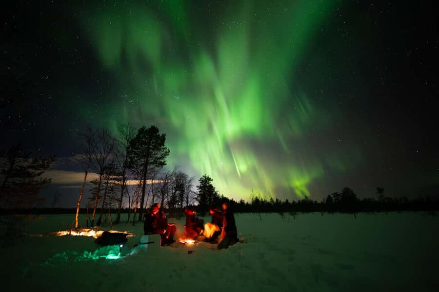 Ranua: Northern Lights tour with Campfire Meal & Pro Camera - Pro camera photos during the aurora: what you should expect